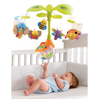 Cot mobile with store lights and sounds